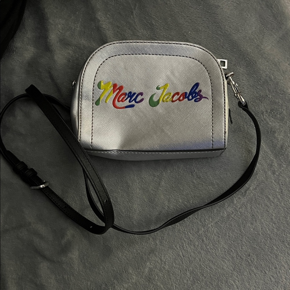 Marc Jacobs Silver Bag with Black Strap